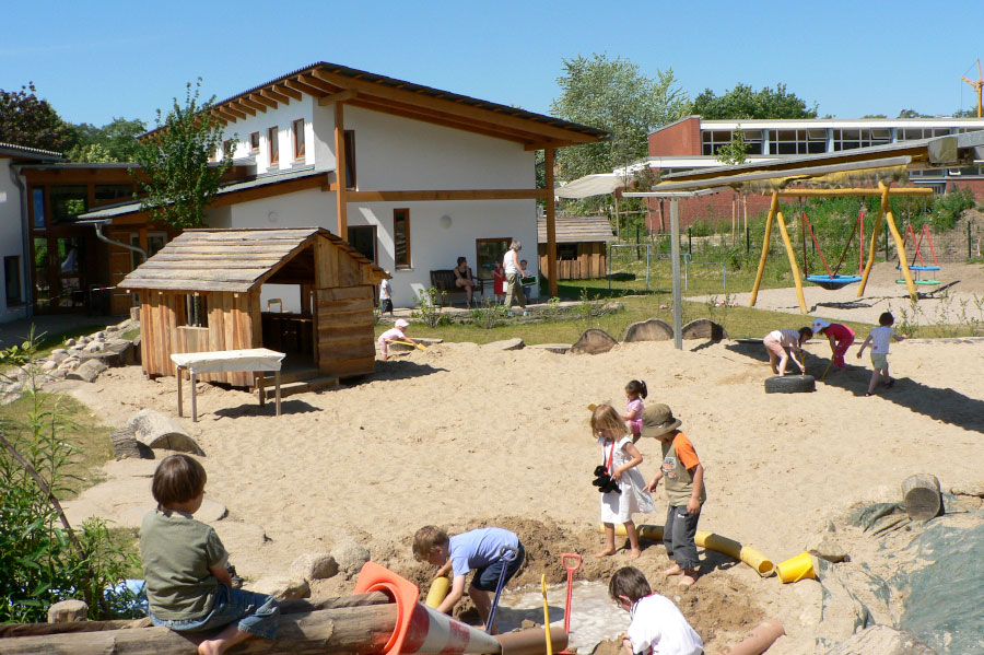 Spielplatz des Kindergartens im Wohnprojekt "Allmende"